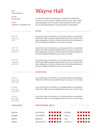 Free Cool Resume Templates Word