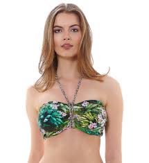 Details About Freya Swim Rumble As3935 Tropic Uw Padded Bandeau Bikini Top Swimwear Nwt