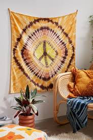 Peace Sign Hand Dyed Tapestry Urban