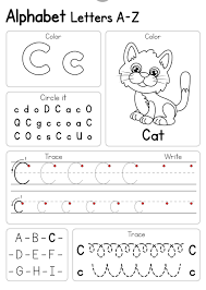 alphabet practice a z letter worksheets