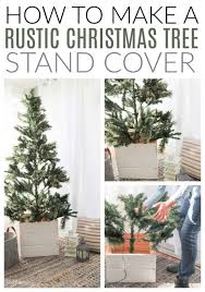 diy christmas tree stand cover