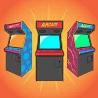 arcade machine vector art icons and