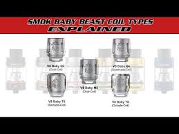 Coil Types For Smok Tfv8 Big Baby And Baby Beast Tanks