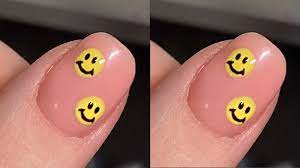 smiley face nail art tutorial beauty