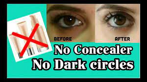 hide dark circles without concealer
