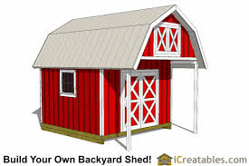 12x16 Gambrel Shed Plans With A Porch