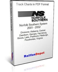 Norfolk Southern System 11 Track Charts 2001 2002 Pdf On Cd Railfandepot