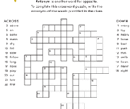 They may be found online in a wide variety of formats that cater to the many age ranges. Crossword Worksheets Free Printables Education Com