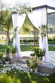 romantic outdoor wedding ceremony