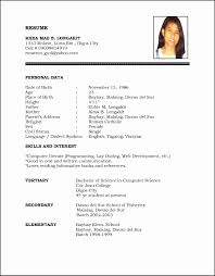 How To Make A Simple Resume Tjfs Journal Org