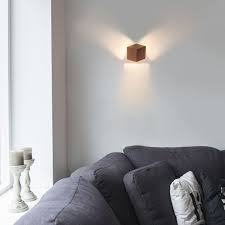 Modern Wall Lamp Copper Cube