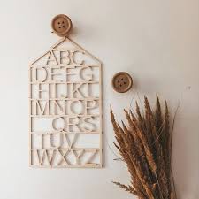 Wooden Abc Sign Decorative Wooden