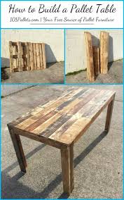 Diy How To Build A Pallet Table 101