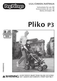 Peg Perego Pliko P3 User Manual Free