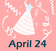 There's a tiktok trend going around with april 24th being national r*pe day against women and is being boosted/planned by lots of men throughout the site. April 24 Birthdays