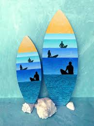 Serenity Surfboard Wall Art Ready To
