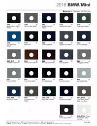 2016 bmw paint codes color chart