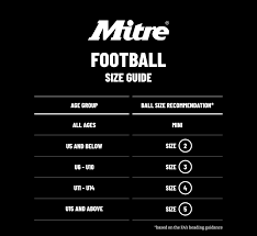 football size chart football sizes