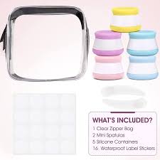 silicone cosmetic containers insfit 20