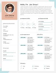 Free Clean Resume Cv Template Psd For Php Developer Good