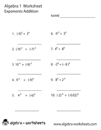 Want to help support the site and remove the ads? Free Printable Algebra 1 Worksheets Also Available Online