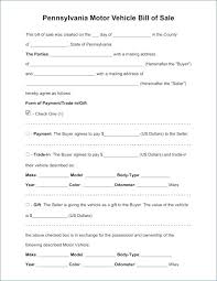 Contract Bill Sale Template Car Form Agreement Vehicle Of Payment As