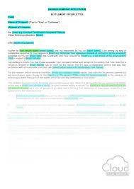 settlement offer letter refund claim