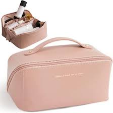 cosmetic bag flat big makeup bag