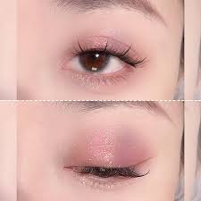 alice glitter eyeshadow korean makeup