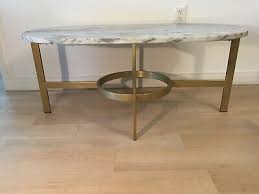west elm marble top coffee table mid