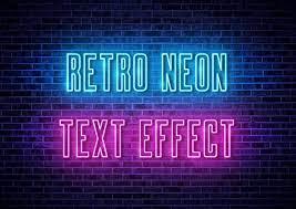 a neon text effect in ilrator