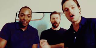 These three are great onscreen but also great off; Anthony Mackie Chris Evans And Sebastian Stan Outside Your Door To Pick You Up For A Date Ladyboners