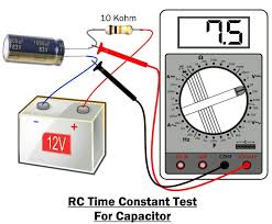 how to test a capacitor using various
