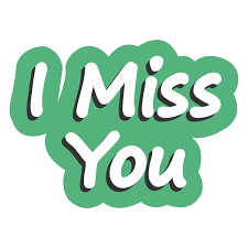 miss you stickers free communications