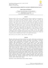 Tugas review jurnal oleh mahasiswa. Pdf Menulis Di Jurnal Hukum Gagasan Struktur Dan Gaya
