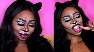 pop art makeup halloween cat makeup