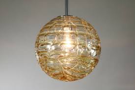 clear glass ball pendant lamp