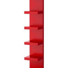 Lack Wall Shelf Unit Red Color