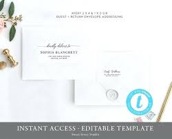 Letter Label Template And Free Return Address Templates