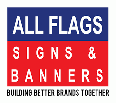 all flags signs and banners building