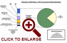 Afa Dues Information And Pie Chart Afa Proud