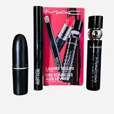mac cosmetics lashes to lips set pink