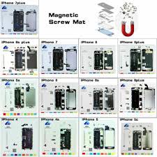 Repair Tools Guide Pad Magnetic Screw Keeper Chart Mat For Iphone 8 7 6s Plus X