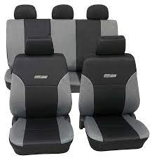 Black Leather Look Car Seat Covers