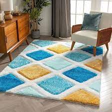 polyester printed gy carpet fluffy