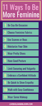 31 ways to be more feminine and feel