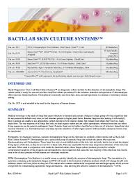 Bactilab Skin Culture Systems Fill Online Printable