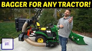 pto driven bagger system for tractors