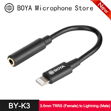 3 5mm Trrs To Lighting Audio Adapter Cable For Iphone 11 Pro Xs Max Xr 8 7 Plus Se 6s Plus By Wm4 By Wm8 Microphone Accessories Microphone Accessories Aliexpress
