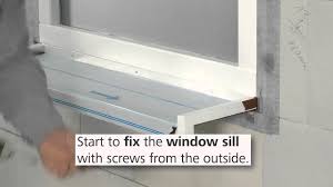 White upvc square window board & sill. How To Install The Stofentra Profi Window Sill Installation Of Thermal Insulation Youtube
